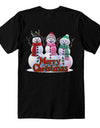 Smiling Snowman Squad - Merry Christmas T-shirt for men and women